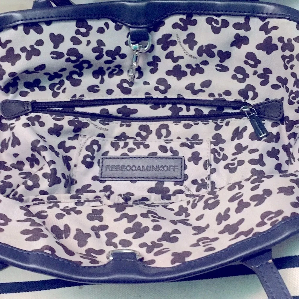 Rebecca Minkoff  Summer Canvas Navy Blue Bag